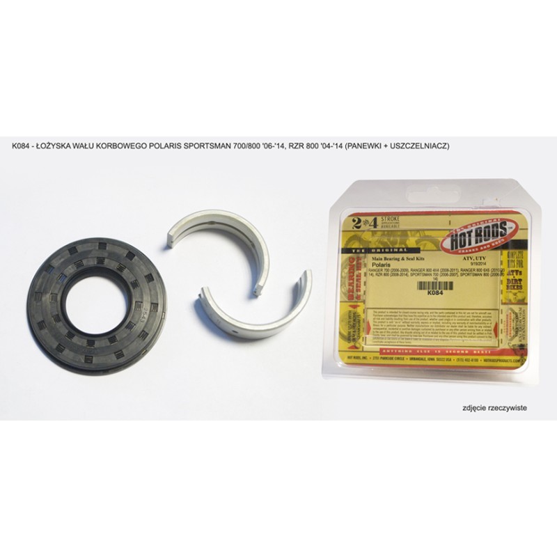 HOT RODS ŁOŻYSKA WAŁU KORBOWEGO POLARIS SPORTSMAN 700/800 '06-'14, RZR 800 '04-'14