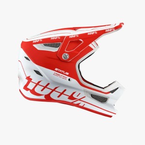 100 PROCENT WYPRZEDAŻ MTB KASK ROWEROWY STATUS TOPENGA RED/WHITE KOLOR BIAŁY/CZERWONY ROZMIAR XL