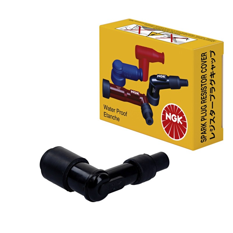 NGK Fajka na świecę (Nr 8030) kątowa (90) kolor czarny