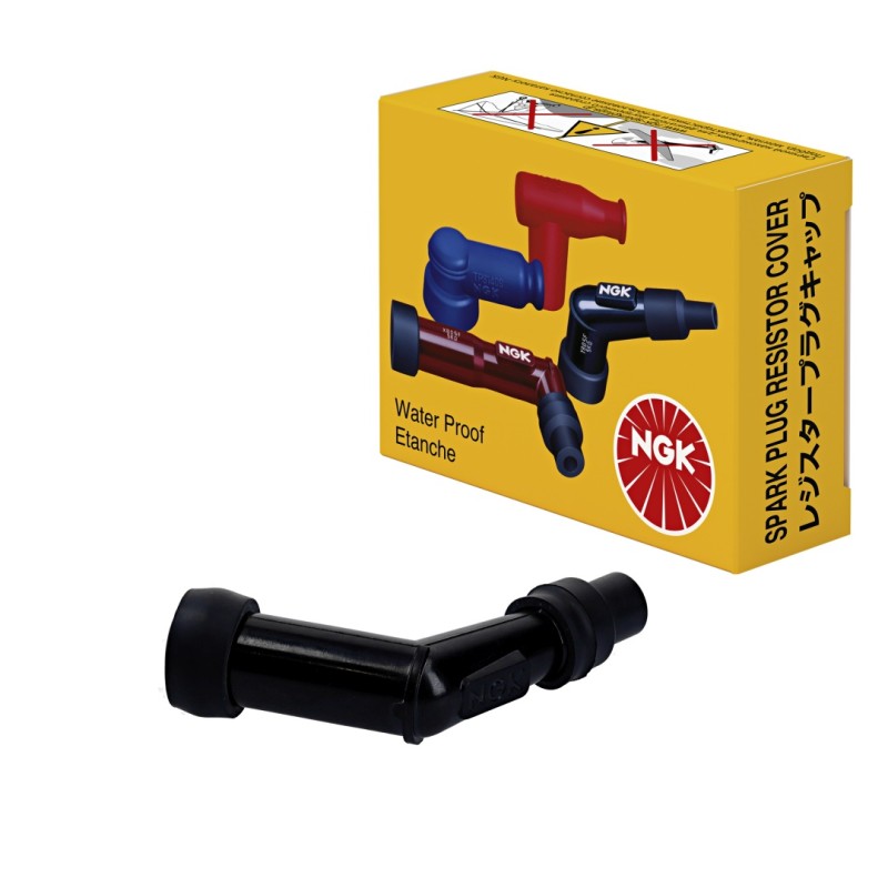 NGK Fajka na świecę ebonitowa kątowa (120) kolor czarny (nr 8032)