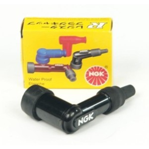 NGK Fajka na świecę ebonitowa kątowa (90) kolor czarny (nr 8051)