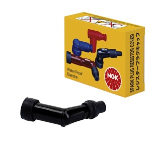 Fajka na świecę ebonitowa kątowa (120) | Czarna | Honda, Kymco, Suzuki