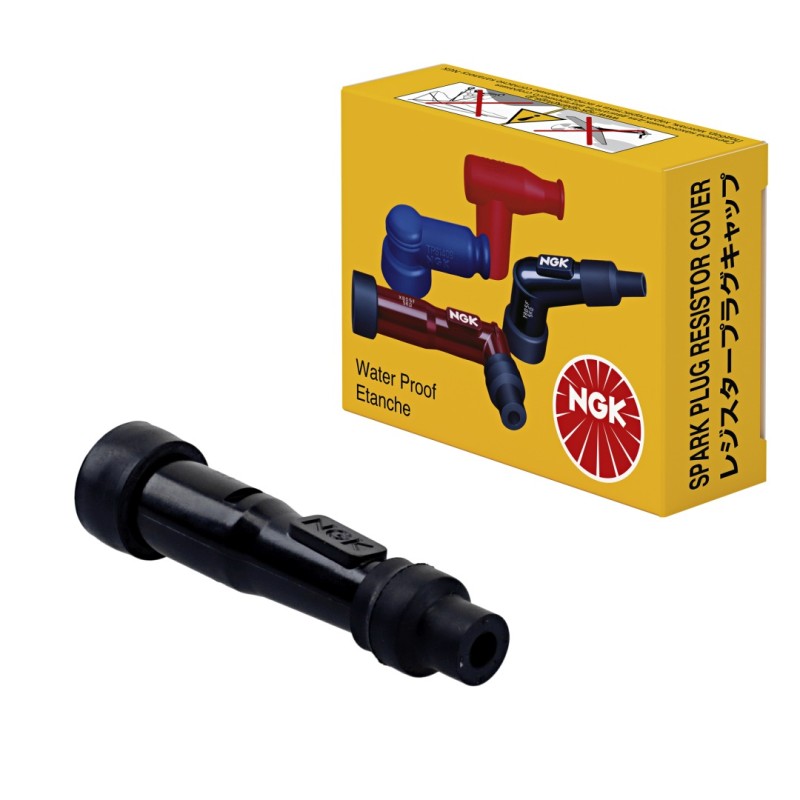 NGK Fajka na świecę ebonitowa prosta kolor czarny (nr 8080)