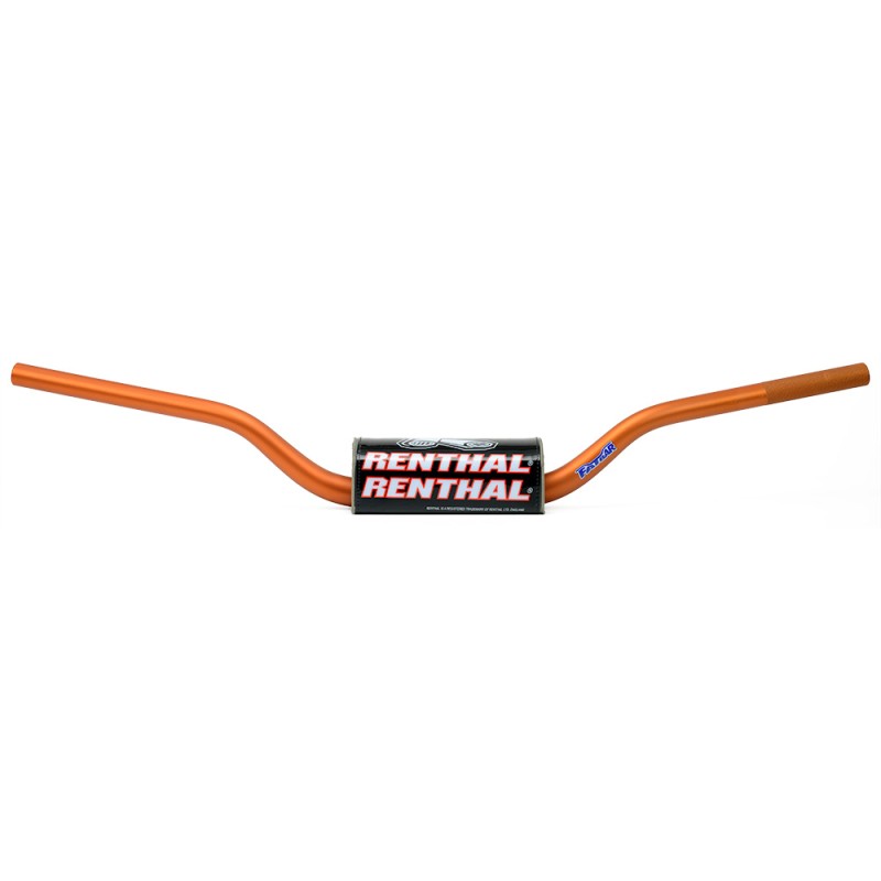 Kierownica Renthal 1,1/8 cala (28,6mm) MX Fatbar Handlebar Orange McGrath - Pomarańczowy z Gąbką