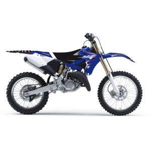 Komplet naklejek i pokrowiec na siedzenie do Yamaha YZ 125/250 '15-'21 w kolorze niebieskim