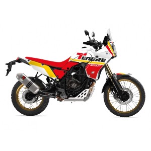 Komplet naklejek i pokrowiec na siedzenie do Yamaha XTZ 700 Tenere \'20-\'23 - czerwono-czarny