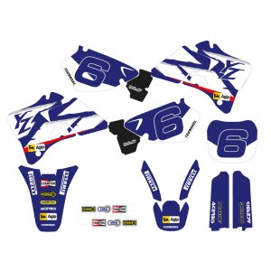 TECNOSEL (BLACKBIRD) KOMPLET NAKLEJEK + POKROWIEC NA SIEDZENIE YAMAHA YZ 125/250 '96-'01