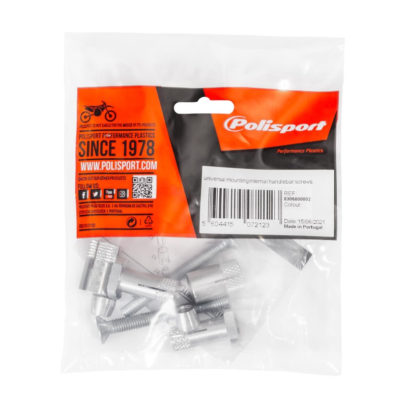 POLISPORT ŚRUBA WRAZ Z MOCOWANIEM DO HANDBARÓW - Pasuje do kierownic o średnicy otworu 13mm/18mm