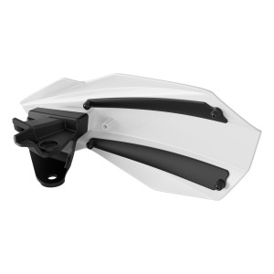 POLISPORT OSŁONY RĄK (LISTKI) MODEL MX FLOW Z UNIWERSALNYM ZESTAWEM MONTAŻOWYM RIEJU MR 250/300 '21-'25 KOLOR BIAŁO CZARNY