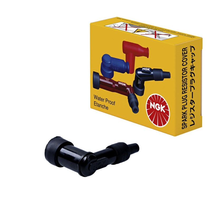 NGK Fajka na świecę (nr 8309) ebonitowa kątowa (90) kolor czarny