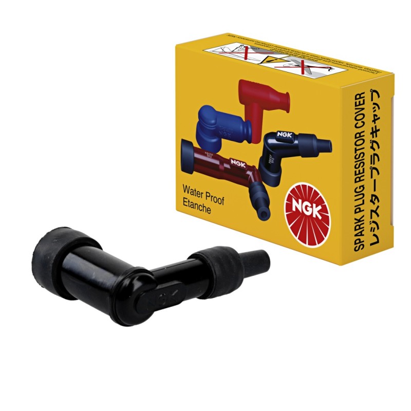 NGK Fajka na świecę ebonitowa kątowa (90) kolor czarny (nr 8330)