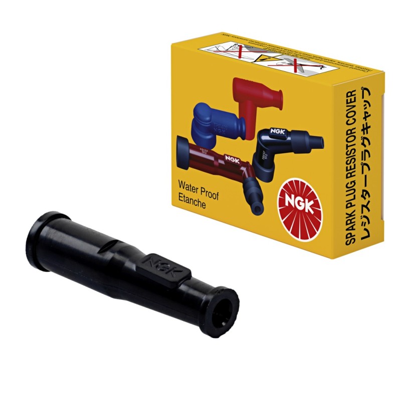 NGK Fajka na świecę ebonitowa prosta kolor czarny (nr 8387)