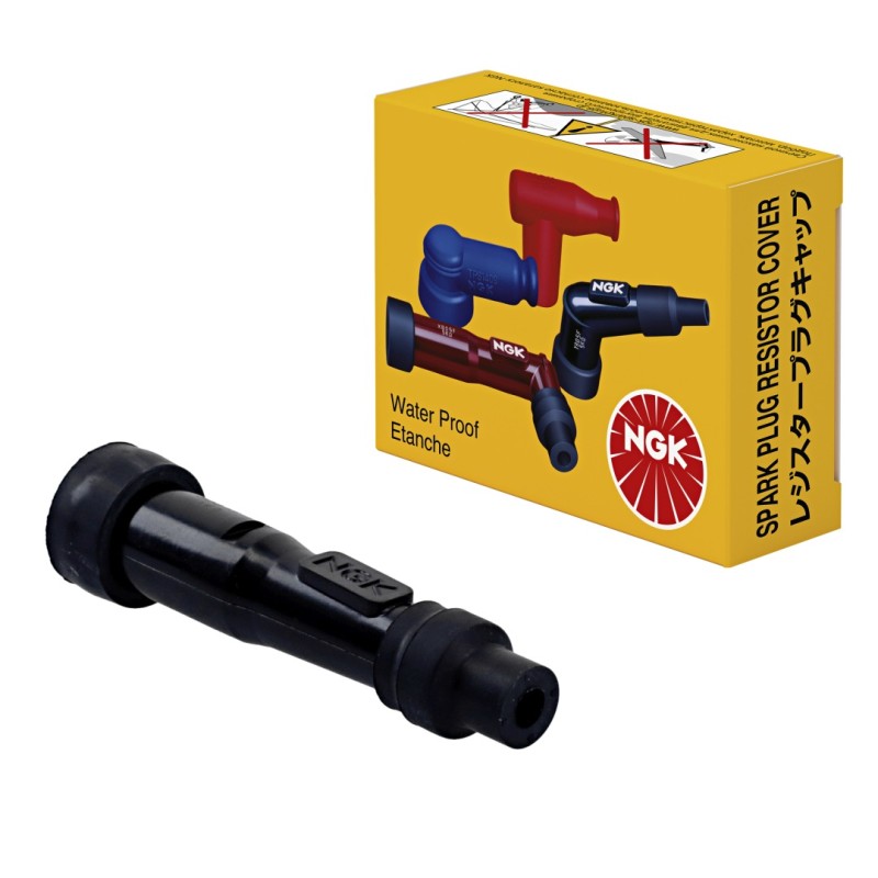 NGK Fajka na świecę (nr 8388) prosta kolor czarny