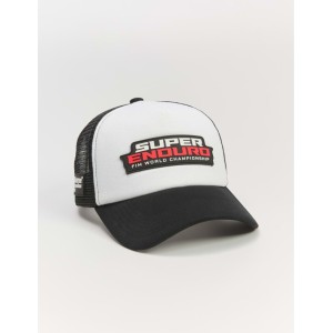 Czarna biała czapka z daszkiem Diverse Extreme Team Enduro