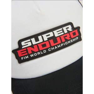 Czarna biała czapka z daszkiem Diverse Extreme Team Enduro