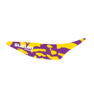 Komplet naklejek TecnoSel (Blackbird) + pokrowiec na siedzenie Suzuki RM 125/250 '89-'92