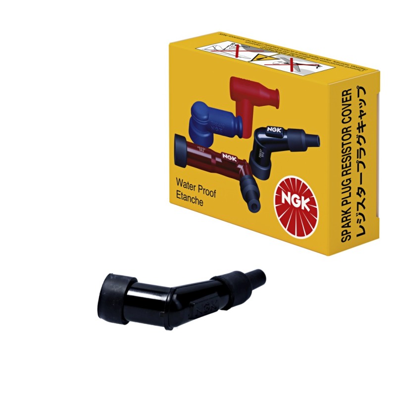 Fajka na świecę NGK (nr 8453) ebonitowa kątowa (120) kolor czarny