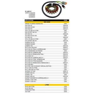 SPI SNOW UZWOJENIE ALTERNATORA STATOR SNOW SKI-DOO - Skuter śnieżny