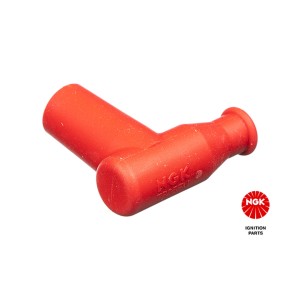 NGK Fajka na Świecę Gumowa Kątowa (90) z Nakrętką Kolor Czerwony (8955) (TB05EM-R)