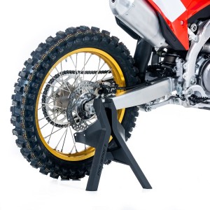 Blokada transportowa amortyzatorów - Podstawa boczna motocykla - Kolor czarny