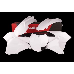 Komplet plastików KTM EXC/EXC-F '14-'16 - Biały - Wyprzedaż