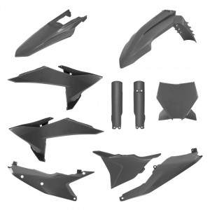 POLISPORT KOMPLET PLASTIKÓW (FULL KIT) KTM SX/SX-F/XC/XC-F '25-'26 W ZESTAWIE TABLICA PRZEDNIA I OSŁONY AMORTYZATORÓW KOLOR SZ