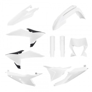 POLISPORT KOMPLET PLASTIKÓW (FULL KIT) KTM EXC/EXC-F/XC-W/XC-WF TBI '26 W ZESTAWIE OSŁONA LAMPY ORAZ OSŁONY AMORTYZATORÓW KOLOR