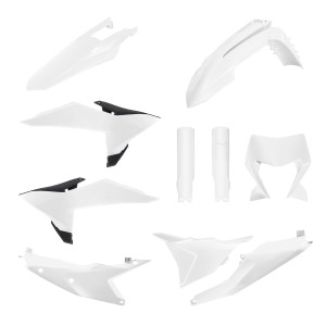 POLISPORT KOMPLET PLASTIKÓW (FULL KIT) KTM EXC/EXC-F/XC-W/XC-WF TBI '26 W ZESTAWIE OSŁONA LAMPY ORAZ OSŁONY AMORTYZATORÓW KOLOR