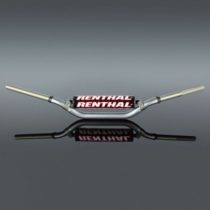 Renthal Kierownica 1,1/8 cala (28,6mm) MX Twinwall 922 Handlebar - Kolor Tytanowy z Gąbką