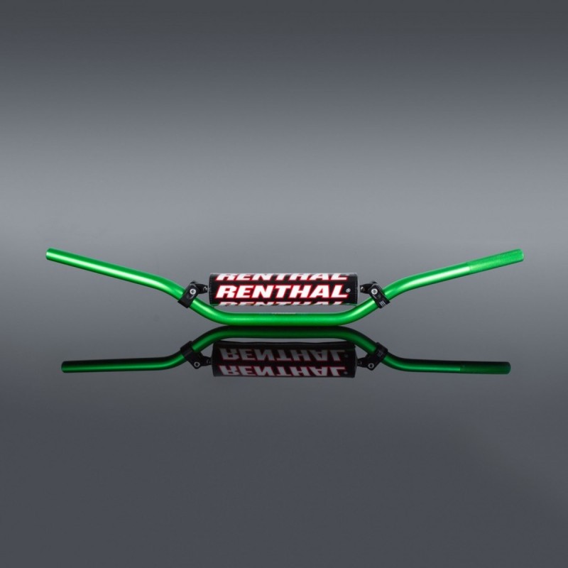 Renthal Kierownica 7/8 cala (22mm) Zielony - Kierownica motocrossowa z gąbką