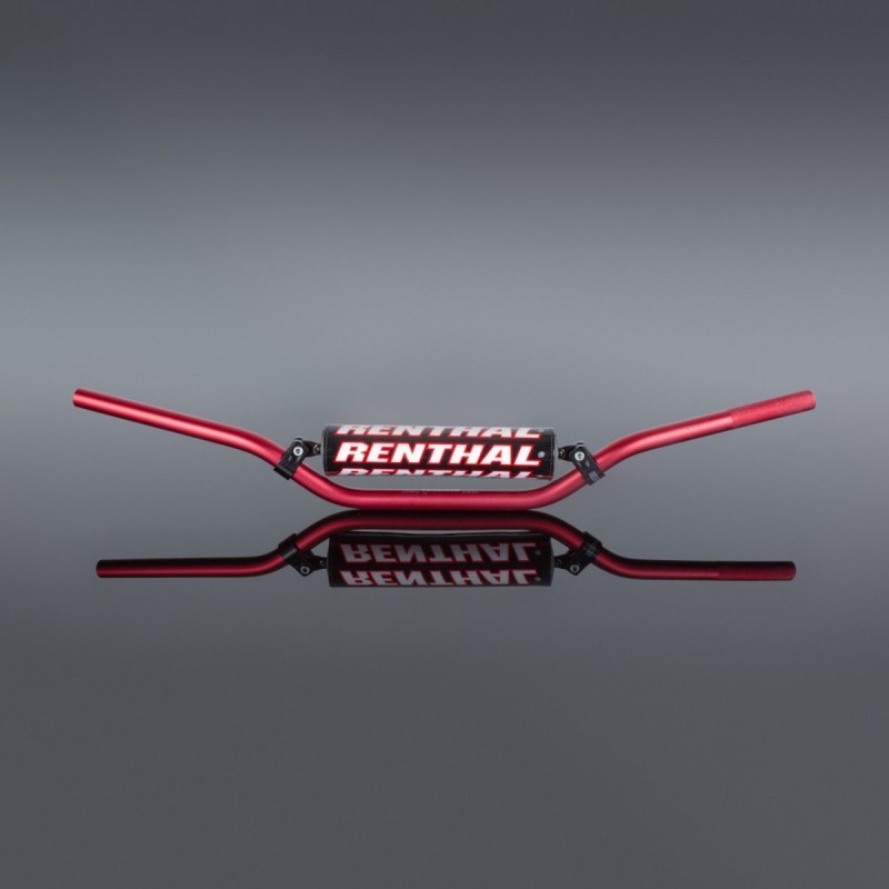 Kierownica Renthal 7/8 cala MX Handlebar Red RC Padded - Czerwona z Gąbką