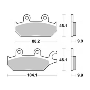 Klocki hamulcowe SBS KH642 Off-Road Sinter - Złoty Can-Am Commander 800/100 '18-'20, Yamaha YXC/YXM Viking Wolverine
