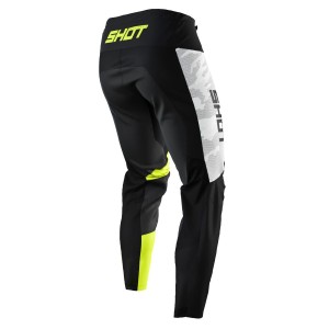 Spodnie moto SHOT Racing Contact Camo Neon czarno-białe-żółte rozmiar 30 - wyprzedaż