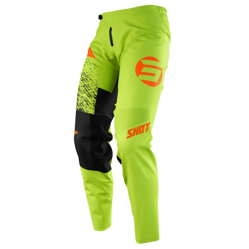 Wyprzedaż spodnie moto dziecięce/junior Devo Kid Roll Green Orange