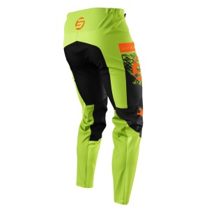 Wyprzedaż spodnie moto dziecięce/junior Devo Kid Roll Green Orange