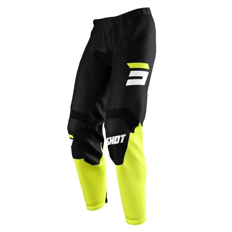 Spodnie moto SHOT RACING DEVO RAW BURST NEON YELLOW - Rozmiar 28