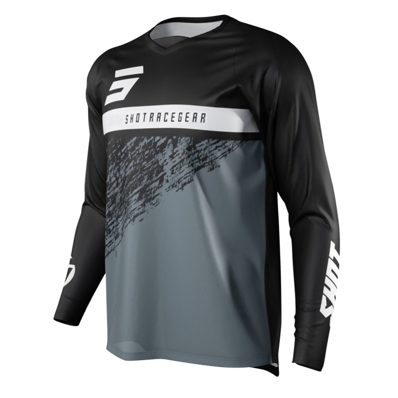 SHOT RACING WYPRZEDAŻ KOSZULKA MOTO DEVO ROLL BLACK - rozmiar XL
