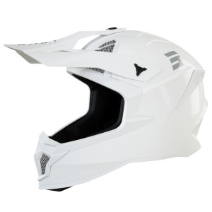 Kask moto SHOT RACING LITE SOLID WHITE GLOSSY 2.0 - Biały błyszczący, rozmiar L