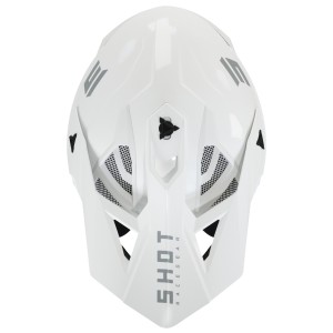 Kask moto SHOT RACING LITE SOLID WHITE GLOSSY 2.0 - Biały błyszczący, rozmiar L