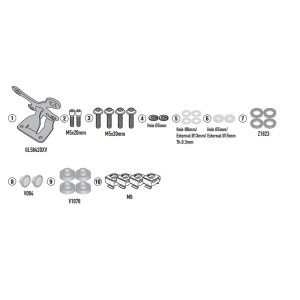 Mocowanie szyby do Honda CB 650 R '24-'25 - KAPPA 2025/04