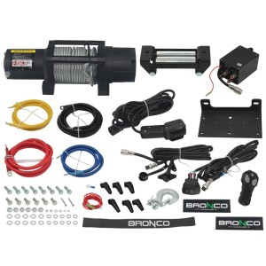 Wyciągarka Bronco 6000lbs 2722kg z lina stalową 6.4mm x 15.2m - Pilot