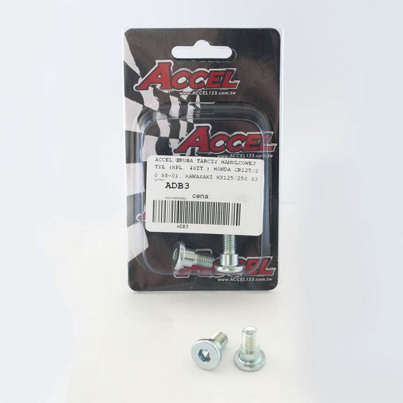 Śruby tarczy hamulcowej tył (kpl. 4szt.-M8) do HONDA CR 125/250 '88-'01, KAWASAKI KX 125/250 '03-'14, KXF 250/450 '04-