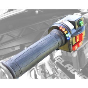 Manetki podgrzewane KOSO ze sterownikiem i podgrzewaczem kciuka ATV/Skuter śnieżny