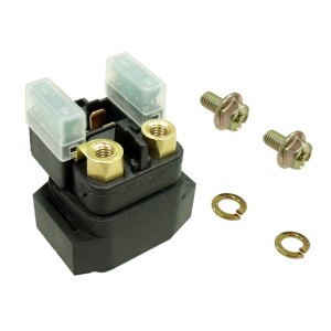 Przekaźnik rozrusznika Yamaha ATV YFM250/350/400/450/660 - Prostokątny z gumą i bezpiecznikiem