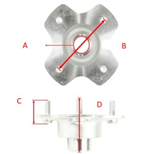 Piasta napędowa koła przednie Kawasaki KVF 750 Brute Force '08-21