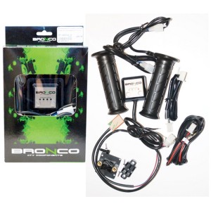 Manetki podgrzewane ATV + podgrzewacz kciuka - srebrny sterownik (EL)