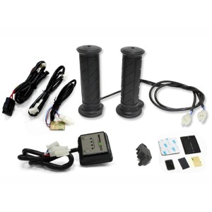 Manetki podgrzewane ATV + podgrzewacz kciuka - srebrny sterownik (EL)