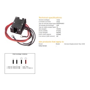 Regulator napięcia do Harley-Davidson - DZE, części motocyklowe