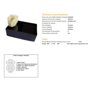 Moduł zapłonu CDI Honda TRX 400EX/X '05-'14 (30410-HN1-A41)