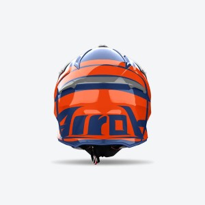Kask cross/enduro ATV/quad Airoh Aviator Ace 2 Engine Cerulean Gloss pomarańczowy/biały/niebieski rozmiar M